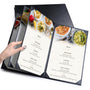 Yescom 8.5x14 PU Leather Menu Covers Set(5), Book Style 6-View Image
