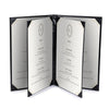 Yescom Personalized Menu Covers - 8.5x14 PU Leather Custom Printed & Color