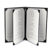Yescom Personalized Menu Covers - 8.5x14 PU Leather Custom Printed & Color, 6-View(5ct.) Image