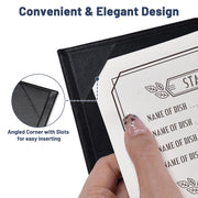 Yescom 8.5x14 PU Leather Menu Covers Set(5) Image