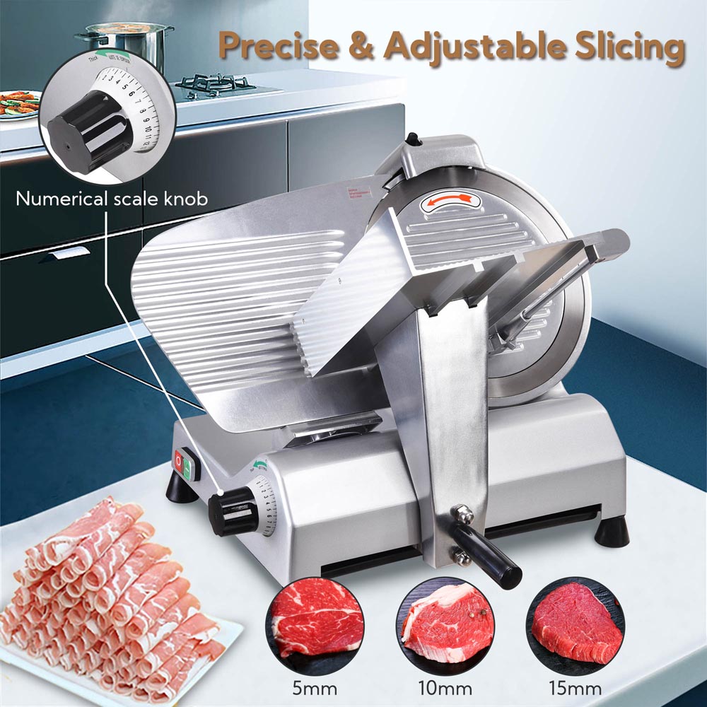 12" Heavy Duty Meat Slicer Professional Food Slicer