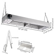 Yescom Food Warmer Overhead Heater 24 in. 900W Image