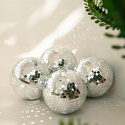Yescom 7 Inch Mirror Ball for Wedding Centerpiece Party Decor, Silver Image