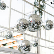 Yescom Silver Mirror Ball for 70s/80s Disco Parties Fashion Runway Image