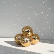 Yescom Gold Mirror Ball for Luxury Weddings Grand Openings, 7in 4ct. Image