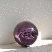 Yescom Purple Mirror Ball for Mardi Gras Awards Ceremonies, 16in 1ct. Image