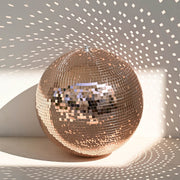 Yescom 20 Inch Mirror Ball for Greenhouse Wedding Vintage Party, Rose Gold Image
