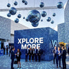 Yescom Blue Mirror Ball for Awards Night Summer Event