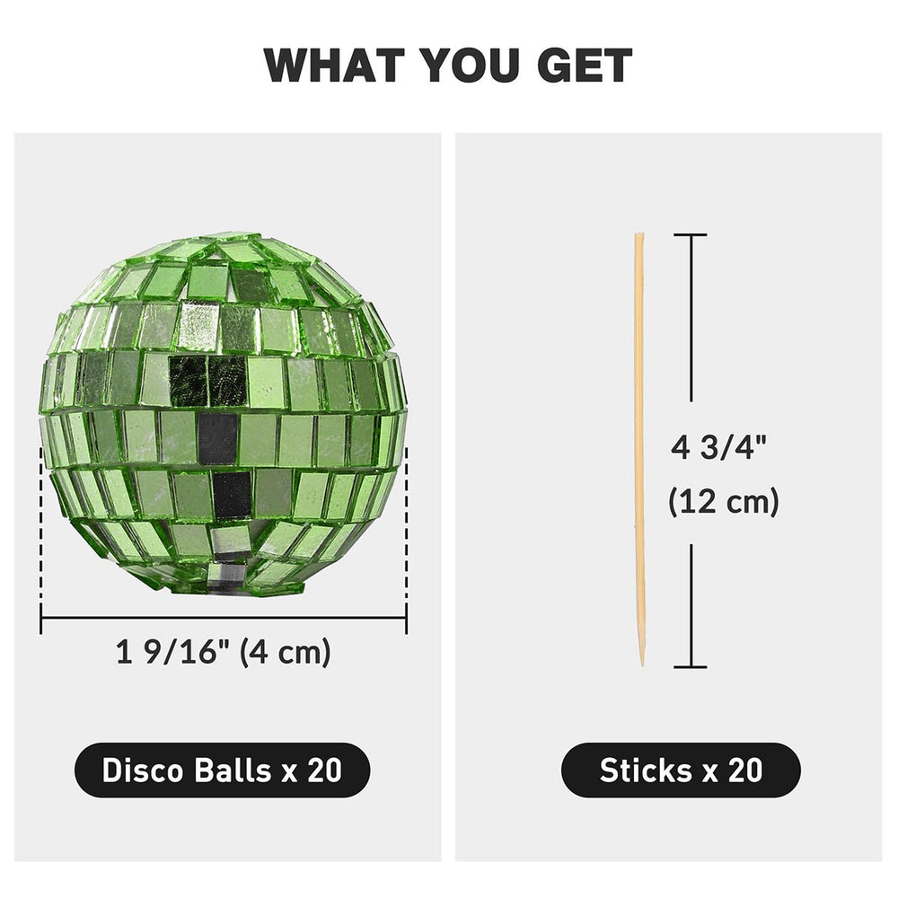 Yescom 20x Small Mirror Disco Balls Party Decortion Image