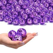 Yescom 120x Small Mirror Disco Balls Party Decoration, Purple Image