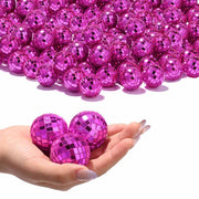 Yescom 120x Small Mirror Disco Balls Party Decoration, Magenta Image
