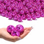 Yescom 120x Small Mirror Disco Balls Party Decoration, Magenta Image