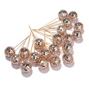 Yescom 20x Small Mirror Disco Balls Party Decortion, Rose Gold Image