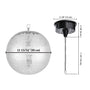 Yescom Shiny Disco Ball with Motor, RGB Light Event Party Decor, 12in with Motor Silver Image