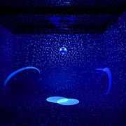 Yescom 16in Shiny Disco Ball with Motor, 8 RGB Lights for Event Party Image