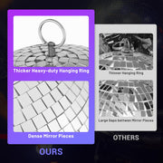 Yescom Mirror Disco Ball Party Bright Reflective Ball Image