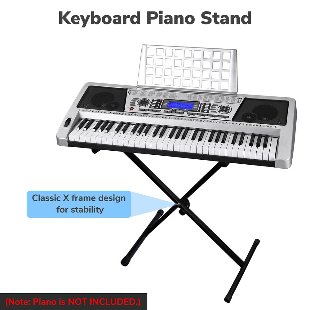 Yescom Musical Keyboard Stand Portable X-Style Adjustable Image