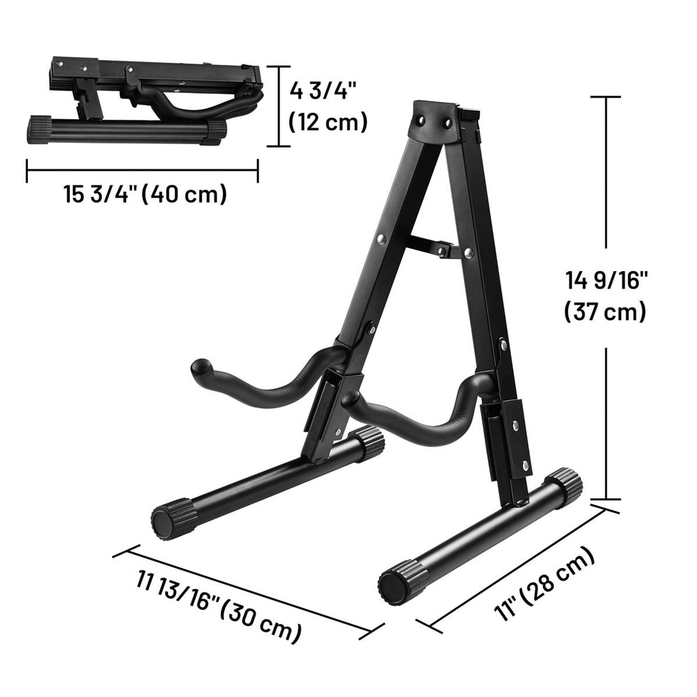 Yescom Stage Guitar Bass Stand Folding Display Rack, 1-Space Image