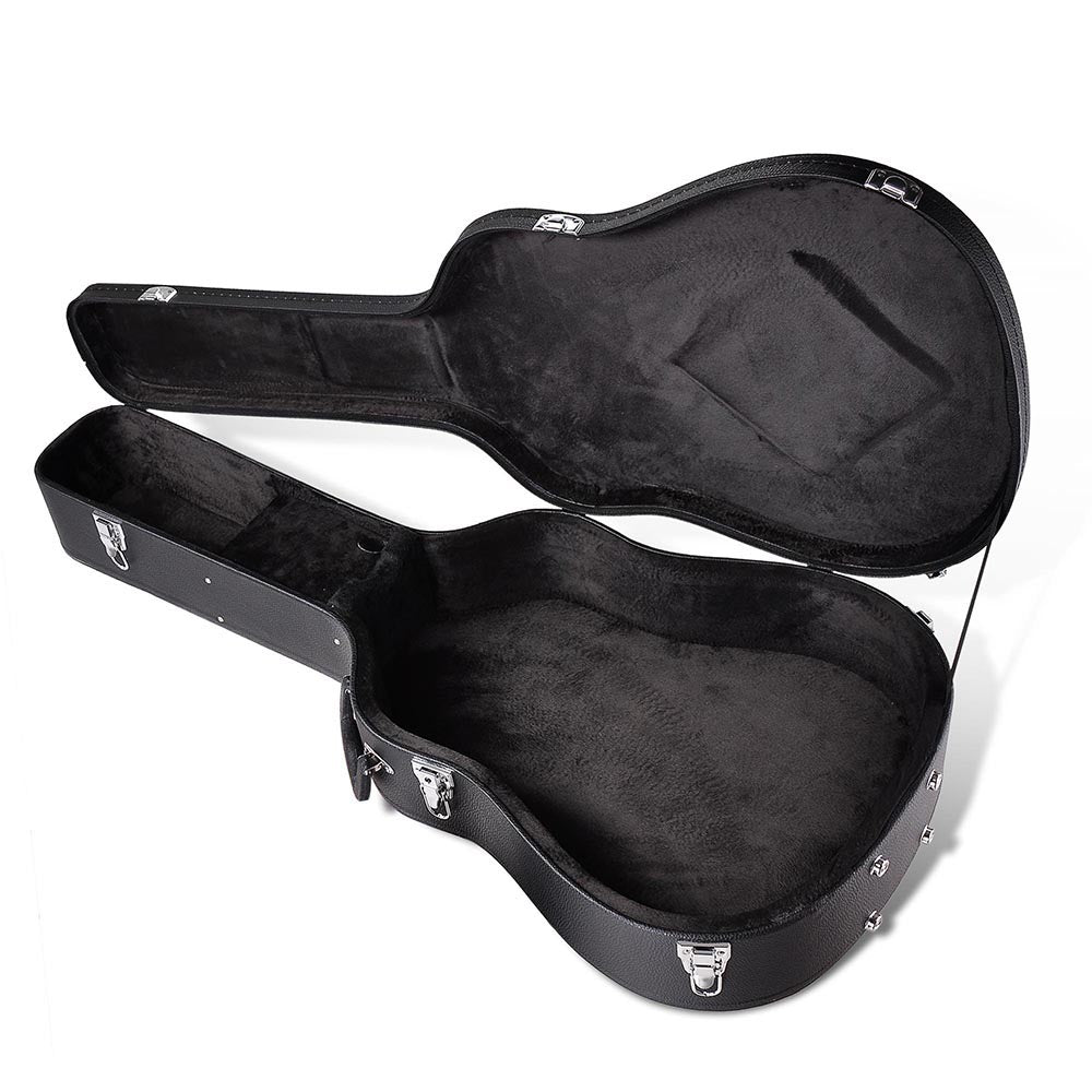 Yescom Lockable Guitar Wood Hard-Shell Case 41" Acoustic