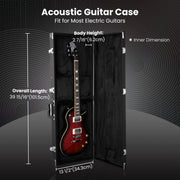 Yescom Lockable Universal Electric Guitar Hard-Shell Case 41"x14" Wooden Image
