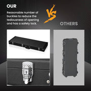 Yescom Lockable Universal Electric Guitar Hard-Shell Case 41"x14" Wooden Image