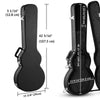Yescom Lockable Electric Guitar Hard-Shell Case Les Paul Style Wood