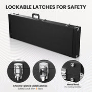 Yescom Lockable Universal Electric Bass Guitar Hard-Shell Case 48x15 in Image