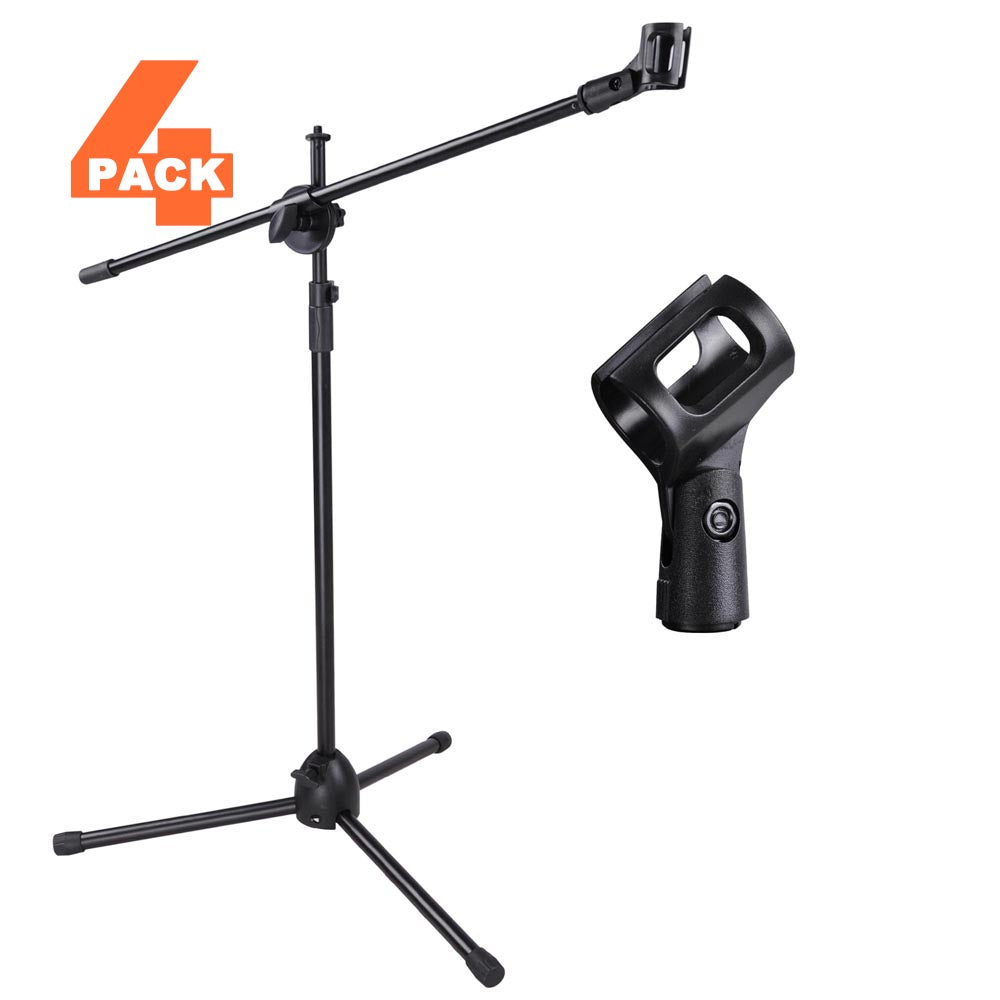 Yescom Microphone Boom Stand and Adjustable Tripod, 4ct/pack Image