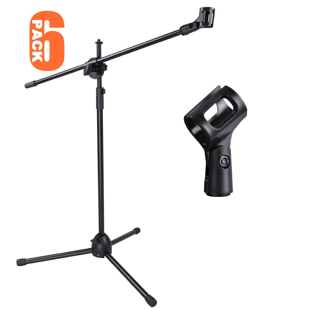 Yescom Microphone Boom Stand and Adjustable Tripod, 6ct/pack Image