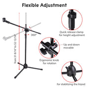 Yescom Microphone Boom Stand and Adjustable Tripod Image