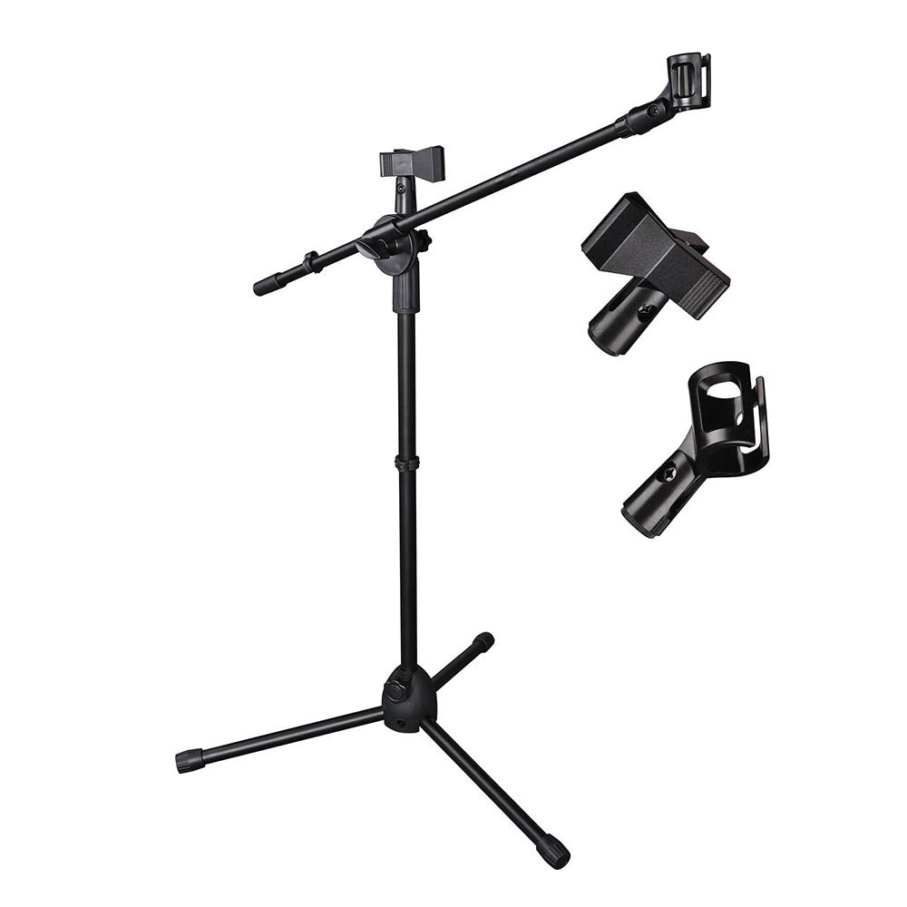Yescom Microphone Boom Stand w/ 2 Mic Clips Adjustable Tripod, 1ct/pack Image