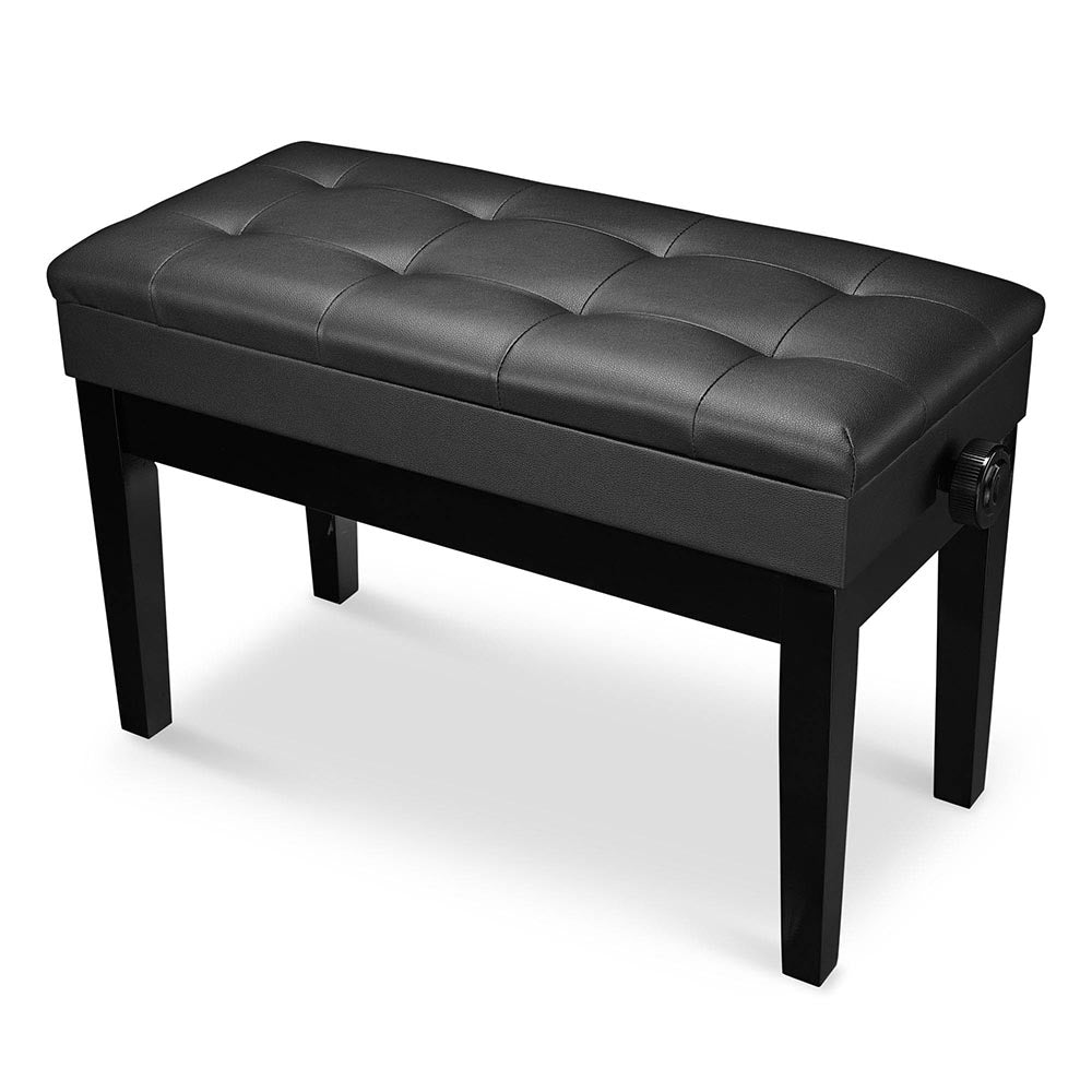 Yescom Leather Upholstered Piano Bench Seat Adjustable Height