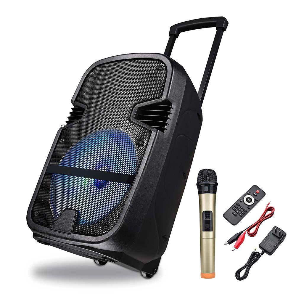 Yescom 12" Portable Active PA Speaker w/ Microphone & Remote Image