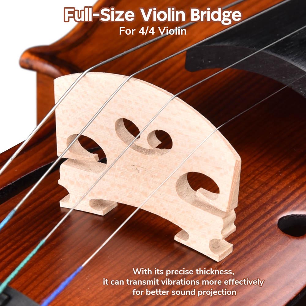 Yescom Violin Strings Set & Bridges 3/4-4/4 Image