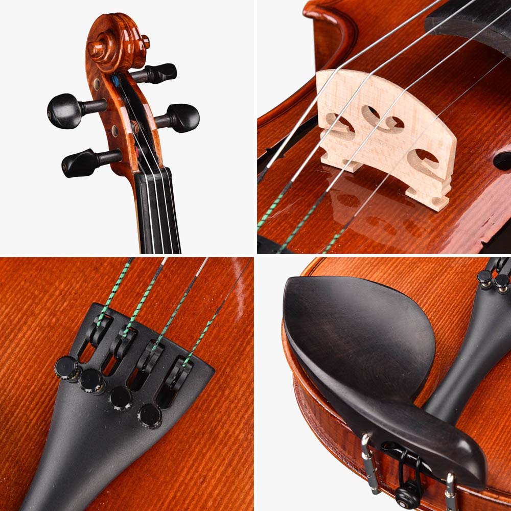 Yescom BV250 4/4 Advanced Full Size Violin w/ Bow Case Outfit Set Image