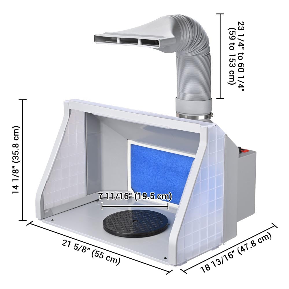 Yescom Portable Airbrush Hobby Spray Booth w/ Filter Fan Hose Image