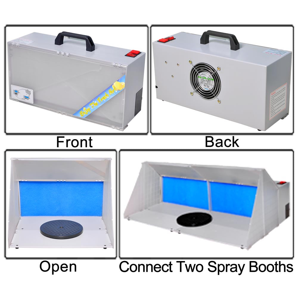 Yescom Portable Airbrush Hobby Spray Booth with Fan Filter Image