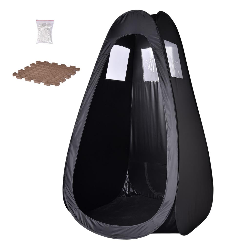 Yescom Airbrush Tanning Booth Sunless Spray Pop Up Tent, Black Image