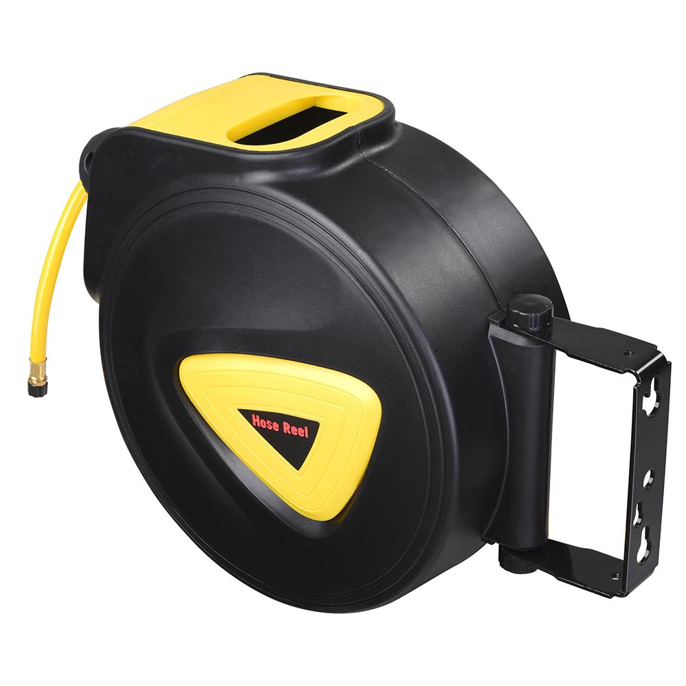 Yescom Retractable Air Hose Reel 33ft Auto Rewind Wall Mount 5/16in Image