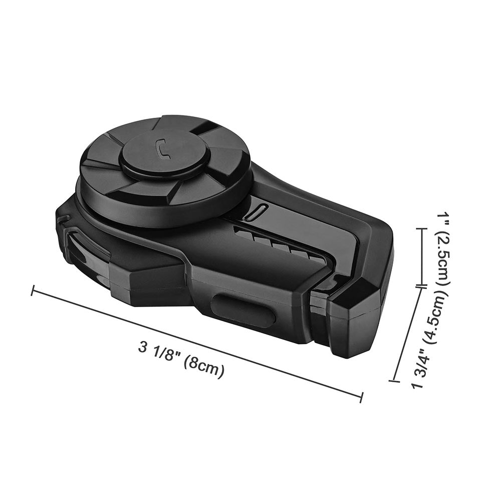 Yescom Motorcycle Helmet Bluetooth Headset Intercom 2 Riders 1000M Image