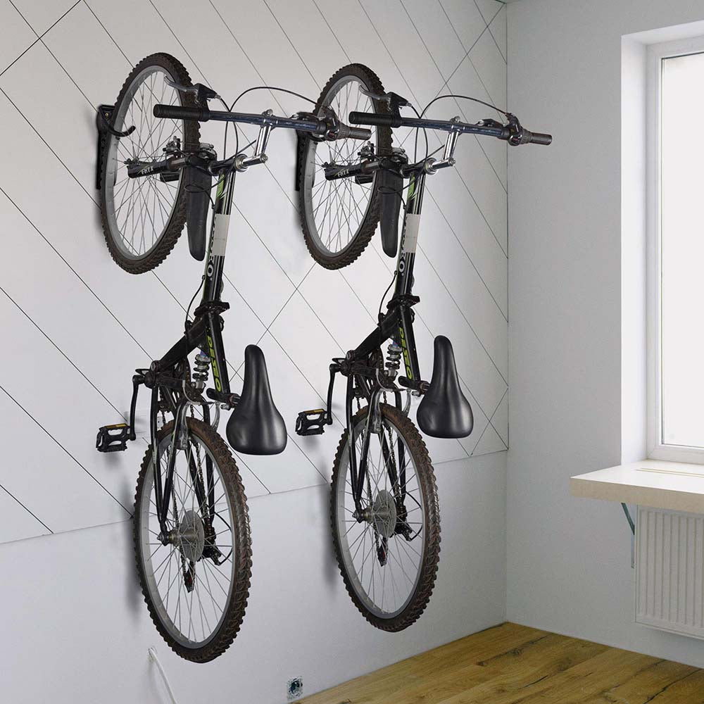 Yescom Bike Rack Garage Vertical Bike Hanger 2 Bike Hook Image