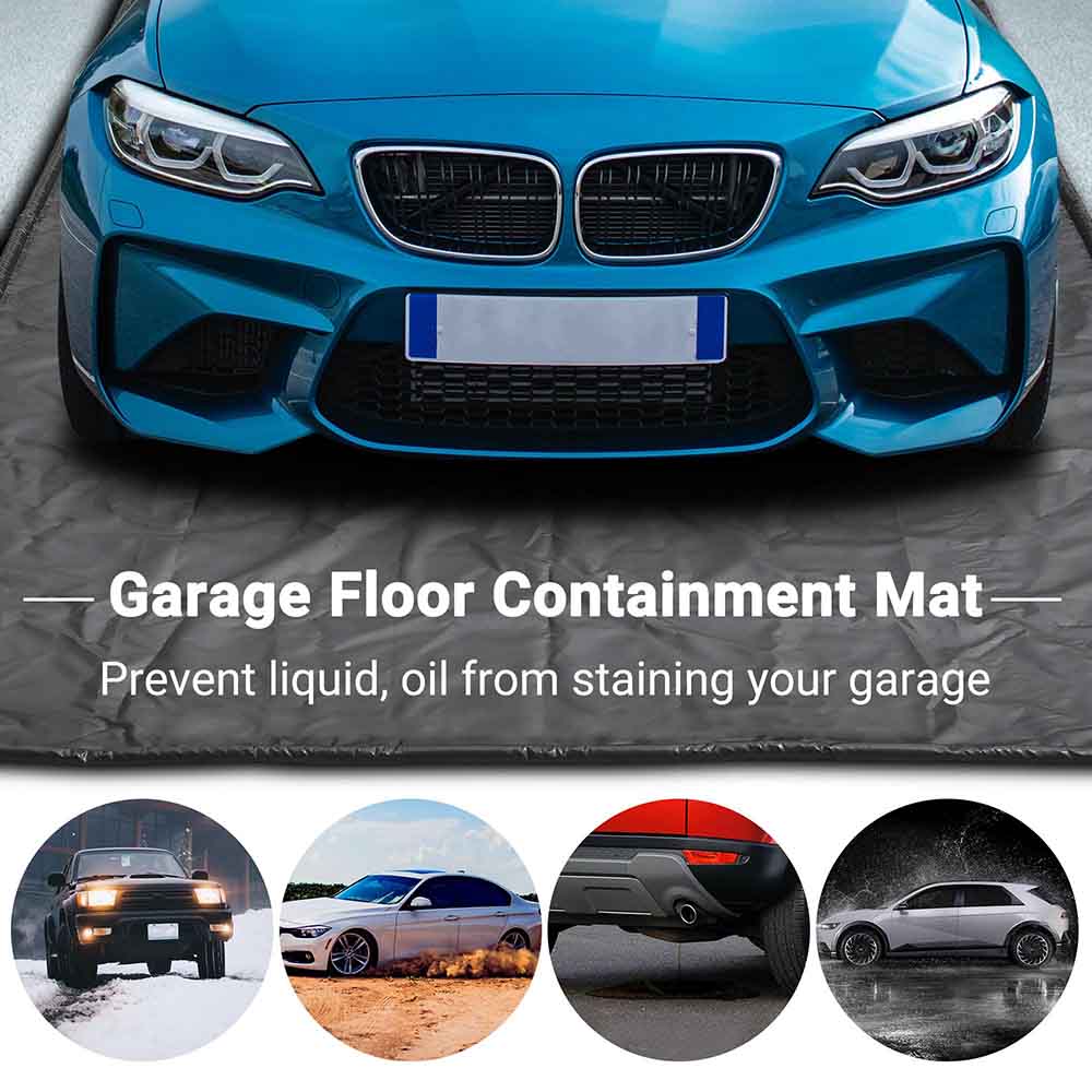 Yescom Garage Floor Containment Mat for Snow 7.8x16ft Image