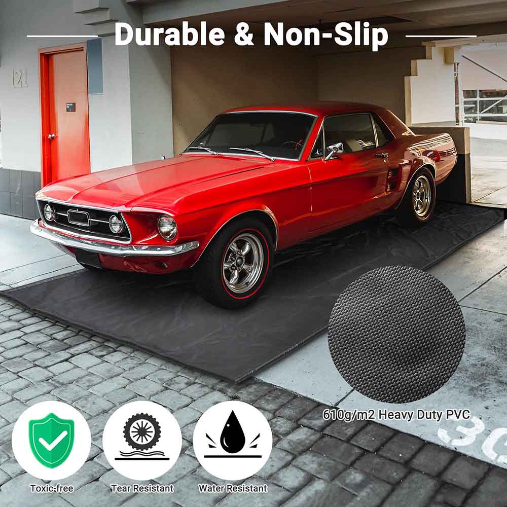 Garage Floor Containment Mat for Snow 7.8x16ft