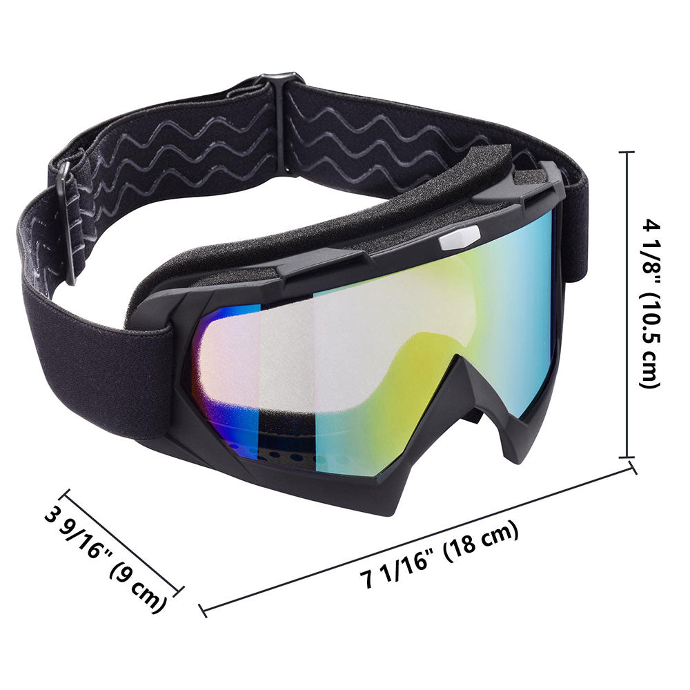 AHR GOG01 Motorcycle Goggles Bendable Dirt Bike Motocross ATV Riding Glasses