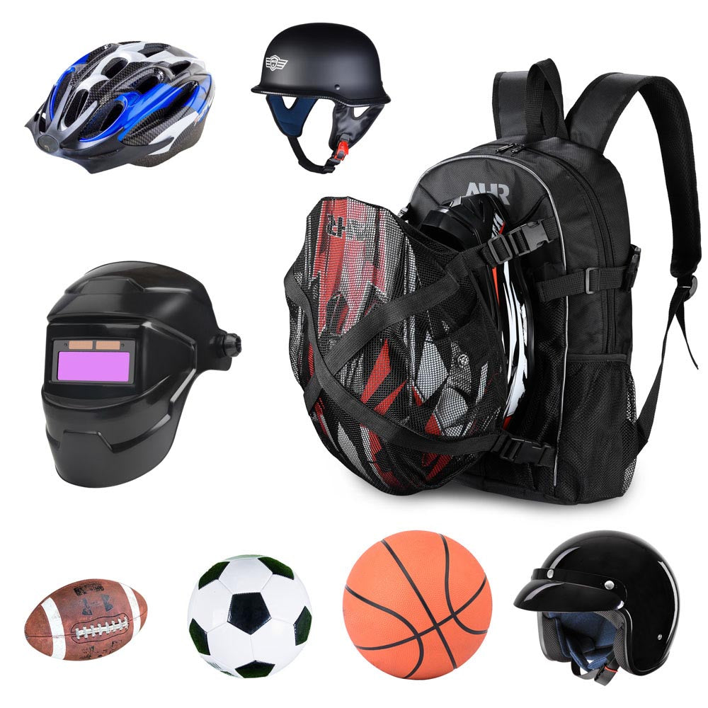 Yescom Motorcycle Backpack with Large Capacity Helmet Baseball Storage Image