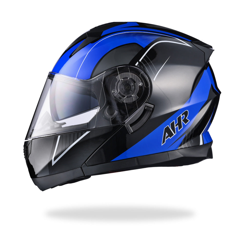 Yescom RUN-M3 Modular Helmet Flip Up DOT 2-Visors Blue, L(59-60cm) Image
