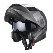 Yescom RUN-M3 Modular Helmet Flip Up DOT 2-Visors Gray Image