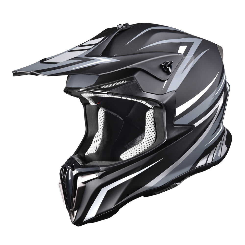 Yescom Adult DOT Off-road Race Helmet Dirt Bike MX ATV Black, XL(61-62cm) Image