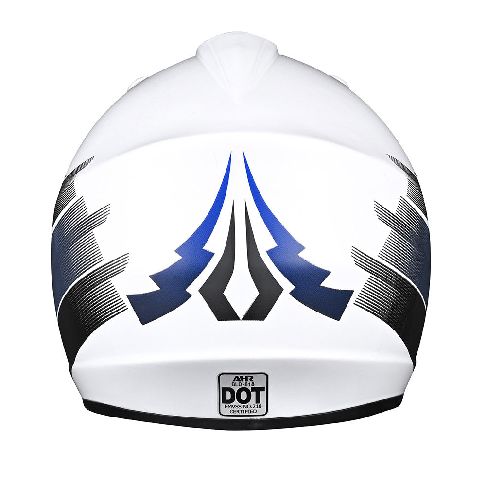 Yescom Dirt Bike Helmet for Youth H-VEN12 DOT Blue, XL(55-56cm) Image