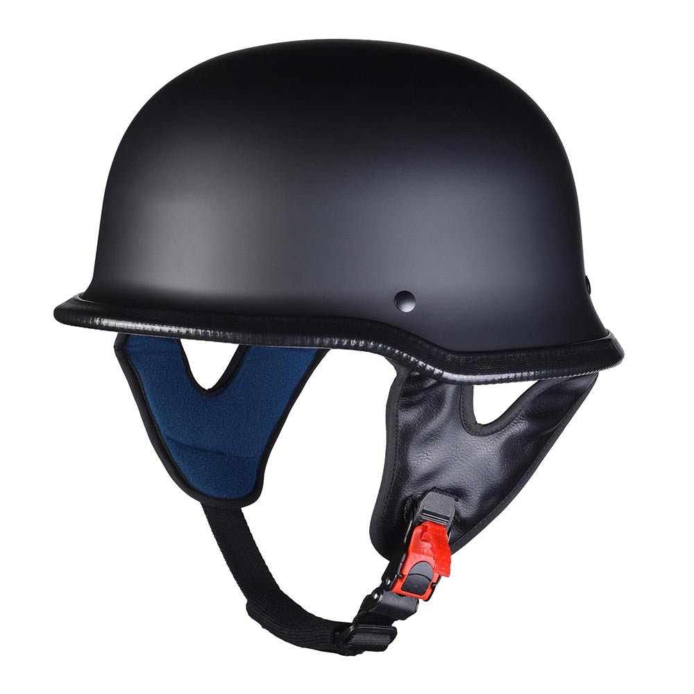 Yescom RUN-G Half Helmet Motorcycle Chopper Helmet German Style DOT, L Image